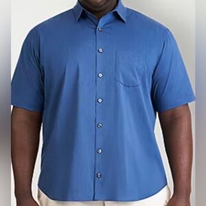 Van Heusen Big & Tall Men’s Wrinkle Resistant Short Sleeve Button Down XLT